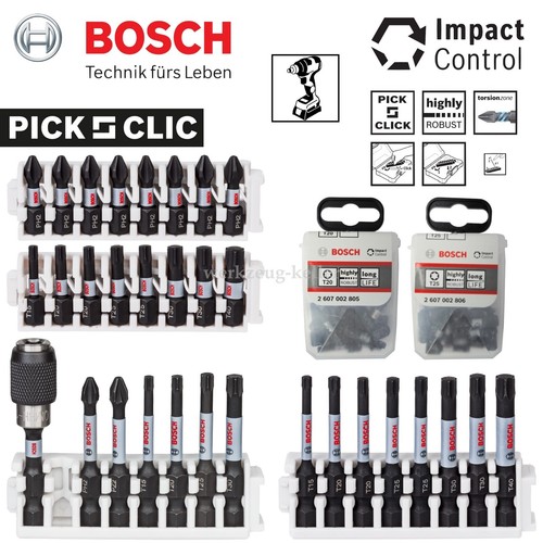 Bosch impact control bits - control, |